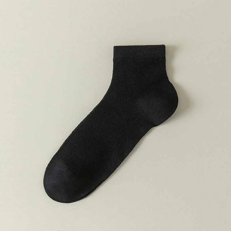 Plus Size Mesh Breathable Sports Ankle Socks(7 Pairs)