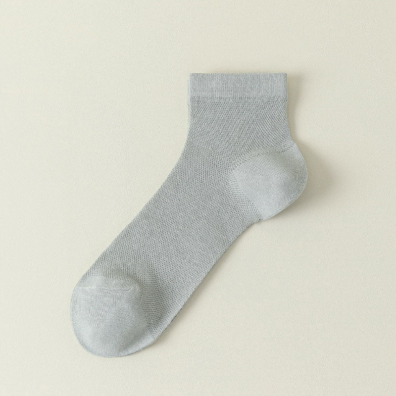 Plus Size Mesh Breathable Sports Ankle Socks(7 Pairs)