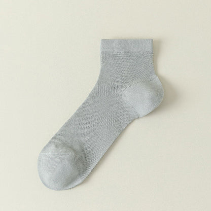 Plus Size Mesh Breathable Sports Ankle Socks(7 Pairs)