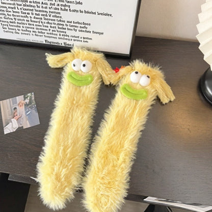 Plusock Kawaii Character Cozy Home Slipper Socks - Yellow - EU35-39(US2-6) - image 3
