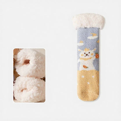 Plusock Cozy Bear Home Slipper Socks - Light Blue - EU34-39(US1-6) - image 5
