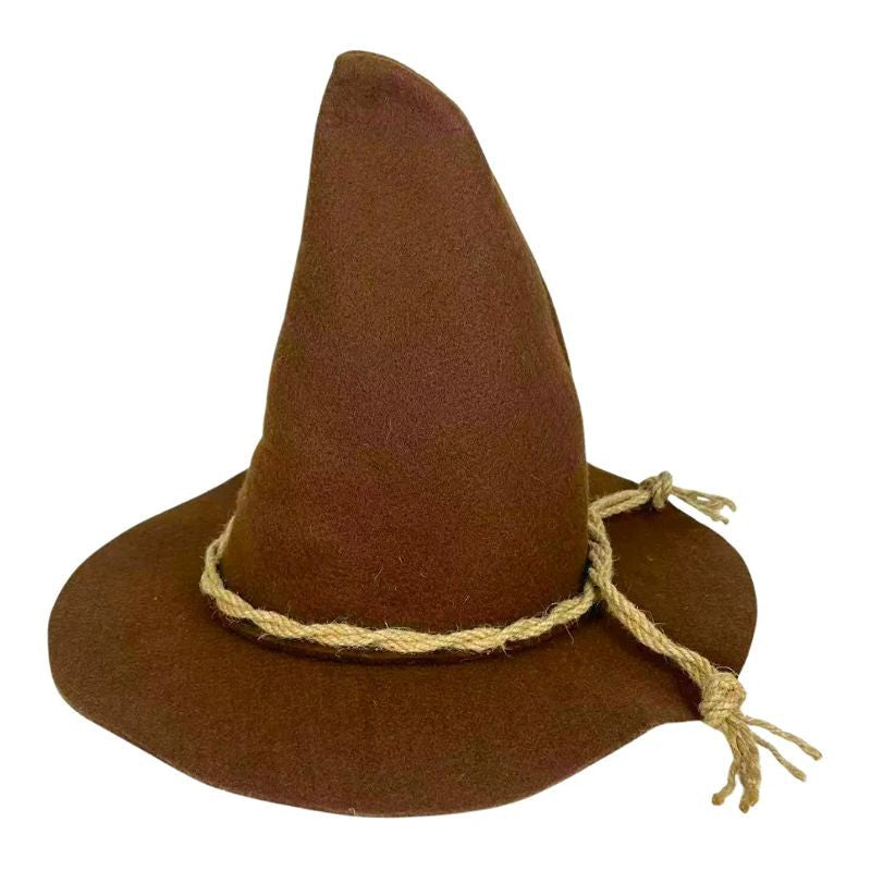 Plusock Vintage Rope Trim Witch Hat - Brown - One Size - image 1