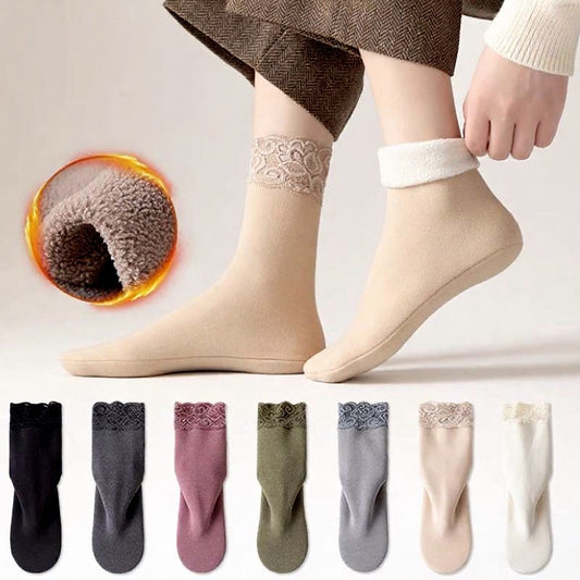 Plusock Romantic Lace Trim Quarter Socks(8 Pairs) - Multicolor - EU36-40(US3-7) - image 0
