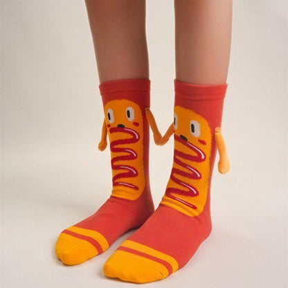 Plusock Playful Food Print Polycotton Quarter Socks(3 Pairs) - image 4