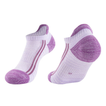 Color-Block Breathable Cotton Running Socks(6 Pairs)
