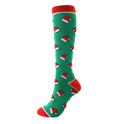 Plusock Christmas Knee High Compression Socks(6 Pairs) - image 12