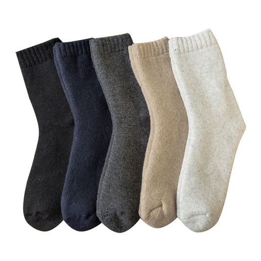 Plusock Plus Size Thick Insulated Heated Winter Crew Socks(5 Pairs) - Multicolor - EU37-45(US4-11) - image 0
