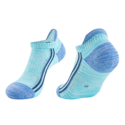 Color-Block Breathable Cotton Running Socks(6 Pairs)