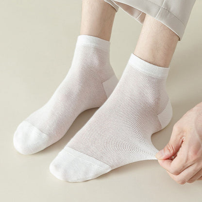 Plus Size Mesh Breathable Sports Ankle Socks(7 Pairs)