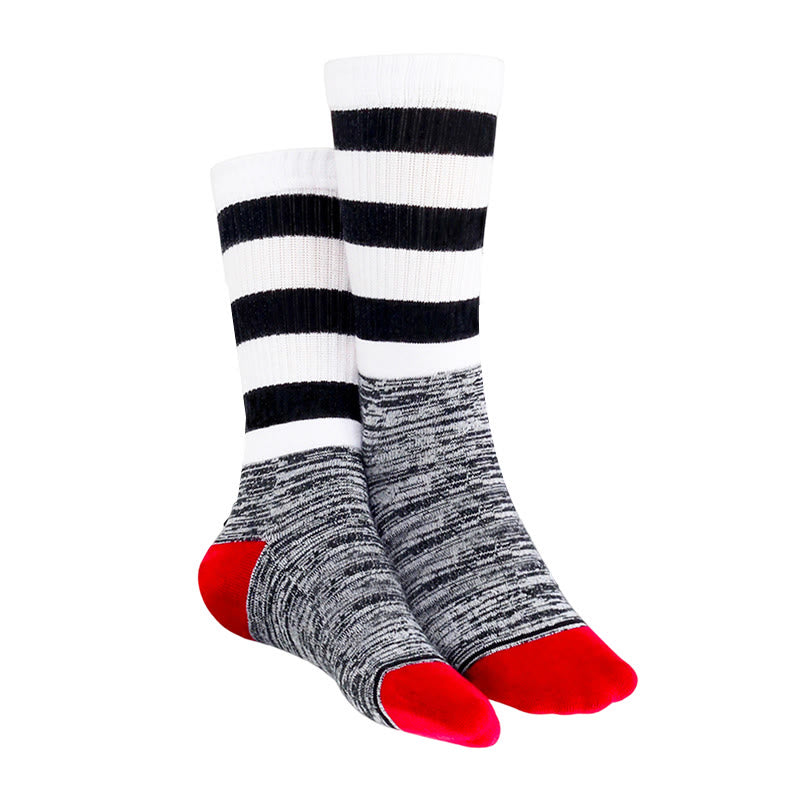 Plusock Black&White Stripes Knee High Cushioned Socks - image 4