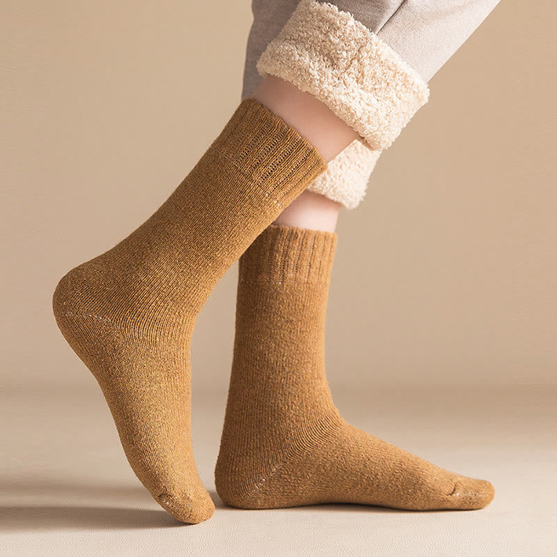 Plusock Plus Size Thickened Quarter Socks(5 Pairs) - image 1