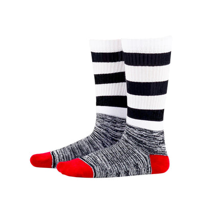 Plusock Black&White Stripes Knee High Cushioned Socks - image 2