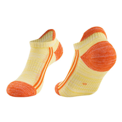 Color-Block Breathable Cotton Running Socks(6 Pairs)