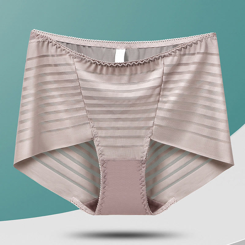 Plus Size High-Waisted Hollow Panty(5 Pairs)