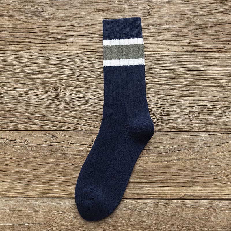 Plusock Plus Size Warm Breathable Quarter Socks(8 Pairs) - Navy Blue - EU37-45(US4-11) - image 13