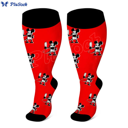 Plus Size Mickey Compression Socks