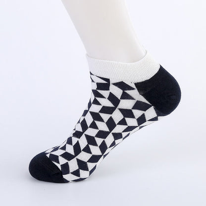 Plusock Irregular Patterns Ankle Socks(5 Pairs) - image 4