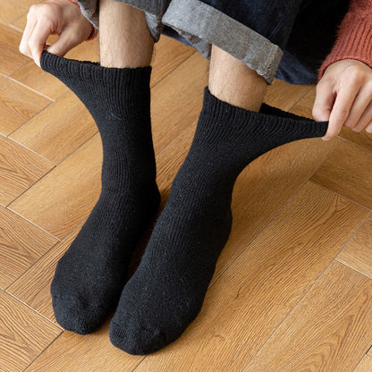 Plusock Plus Size Thick Insulated Heated Winter Crew Socks(5 Pairs) - image 10