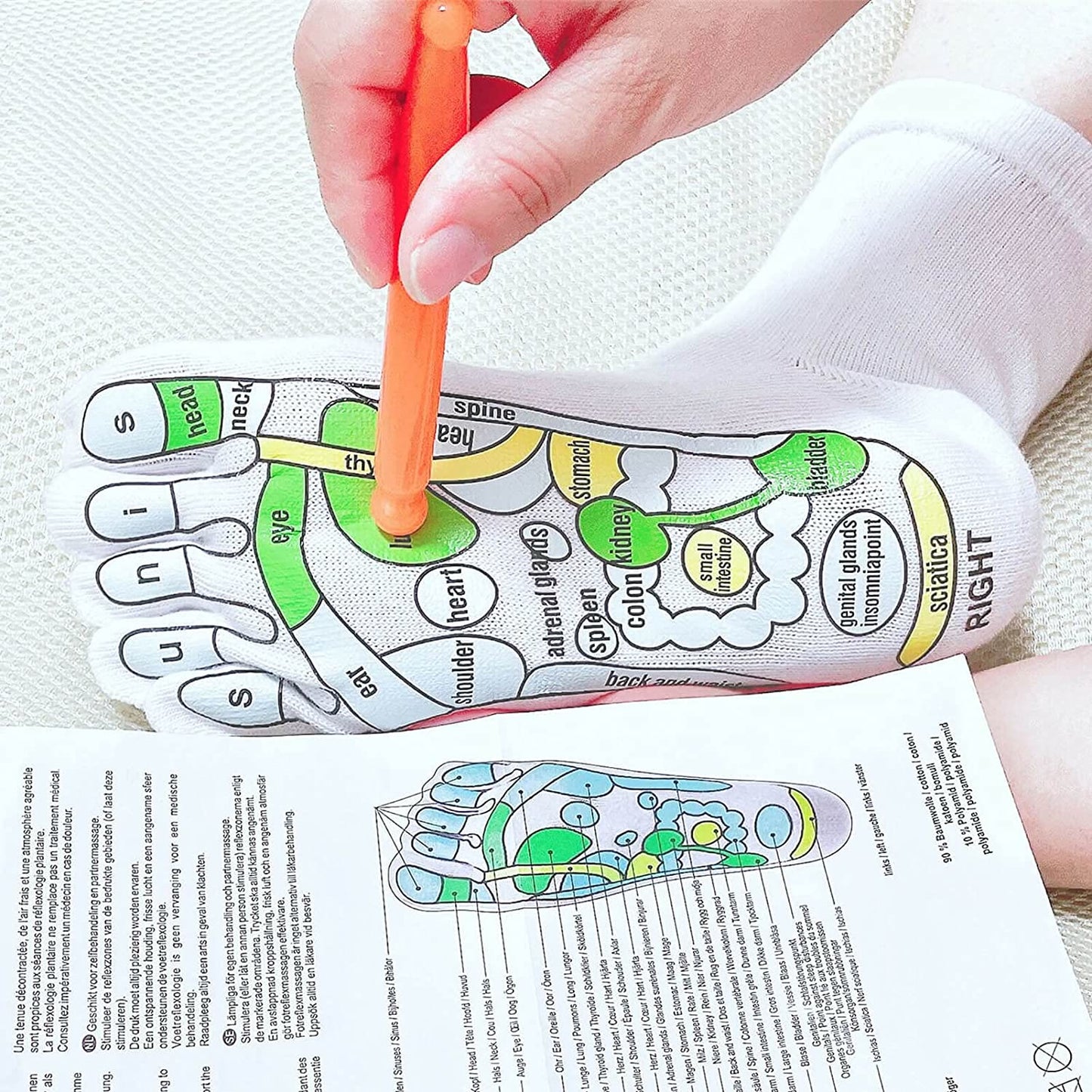 Plusock Acupressure Socks Physiotherapy Massage Relieve Tire - image 1