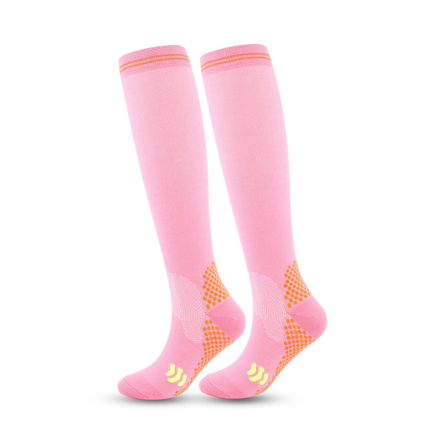 Plusock Sport Knee High Compression Socks(3 Pairs) - Pink - 2XL - image 12