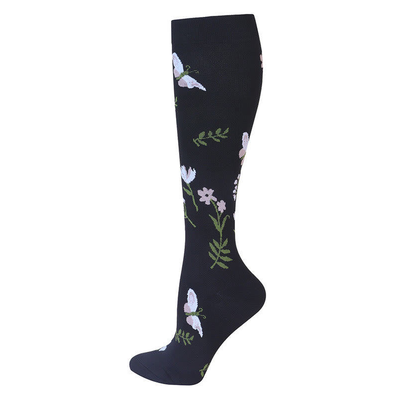 Butterfly Dragonfly Compression Socks(3 Pairs)