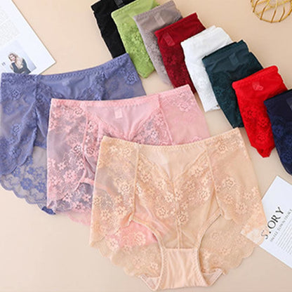 Plusock High-Waisted Floral Panty(5 Pairs) - image 0