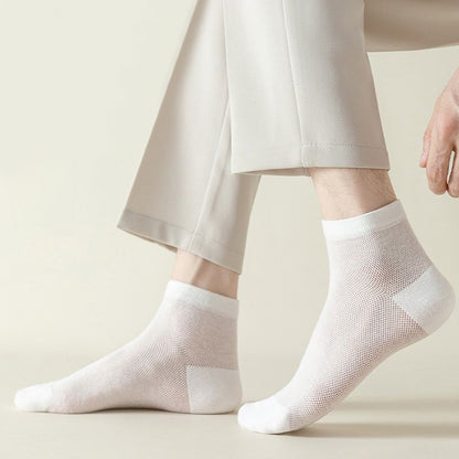 Plus Size Mesh Breathable Sports Ankle Socks(7 Pairs)