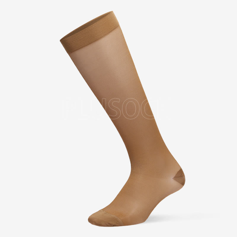 Plusock Pure Color Sheer Compression Socks - image 5