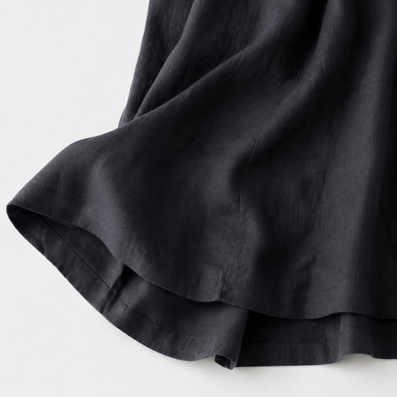 Plusock V-Neck Cotton Linen Maxi Dress - image 4