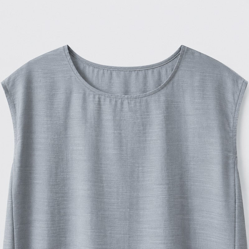 Plusock Textured Cotton Blend Midi Dress - image 5