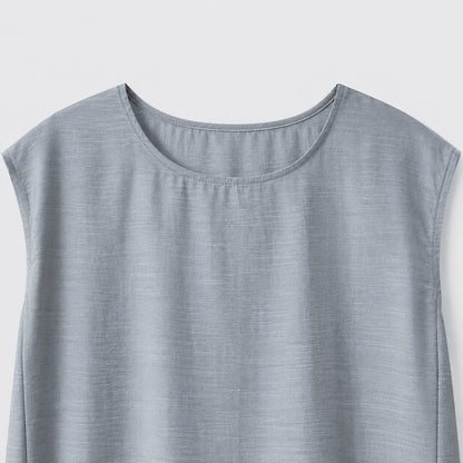 Plusock Textured Cotton Blend Midi Dress - image 5