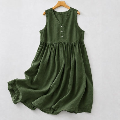 Plusock Textured Button Front Midi Dress - image 7