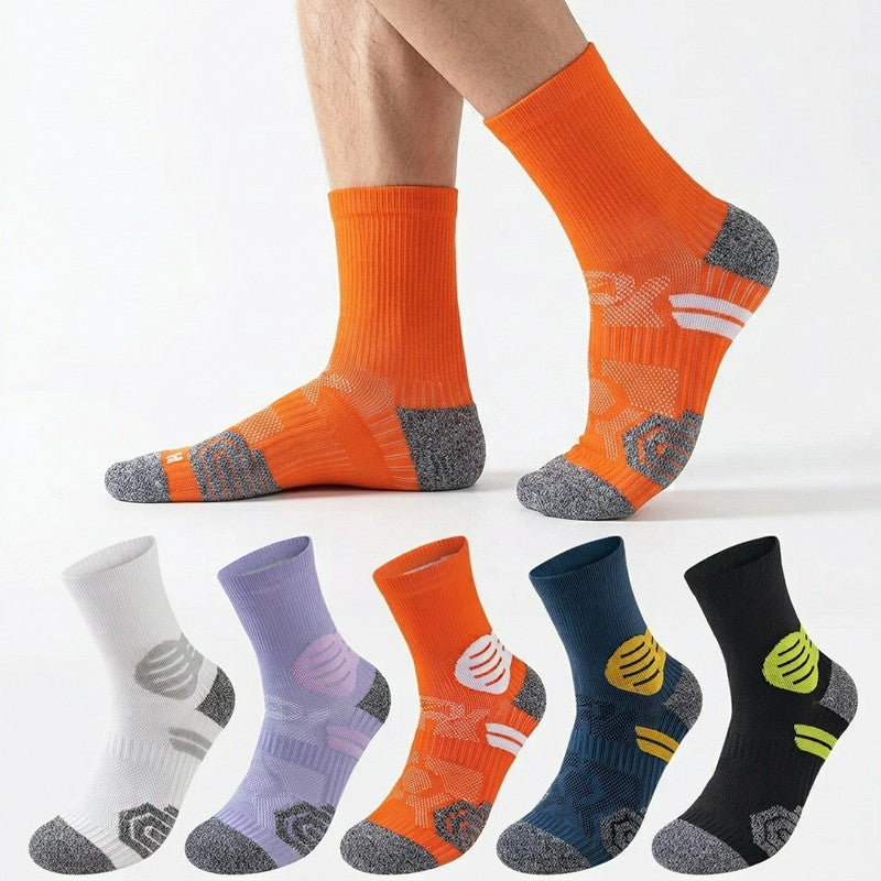 Plusock Contrast Stripe Quarter Compression Socks(3 Pairs) - image 0