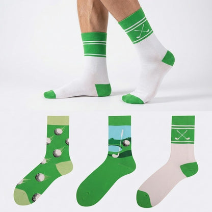Plusock Golf Day Quarter  Socks(3 Pairs) - image 0