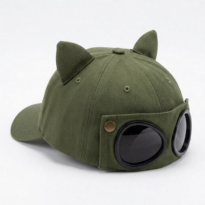 Plusock Goggle Accent Cat Ear Hat - image 5