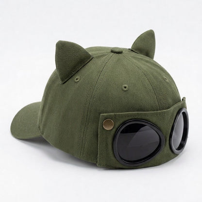 Plusock Goggle Accent Cat Ear Hat - image 5