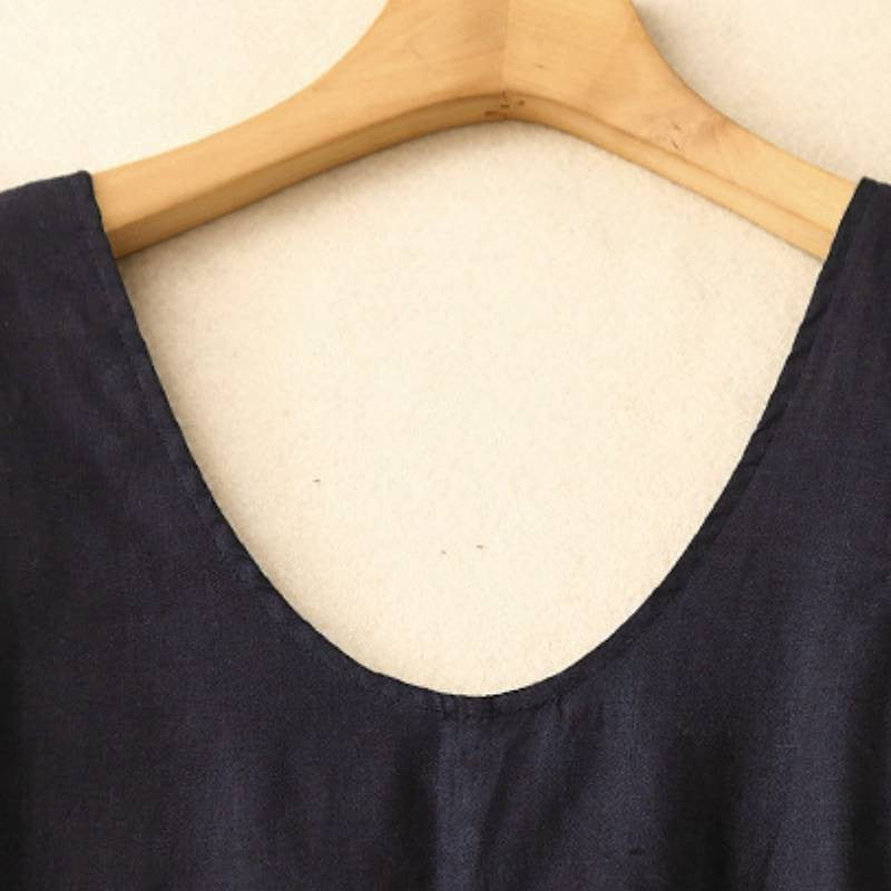 Plusock Relaxed Sleeveless Cotton Midi Dress - image 14