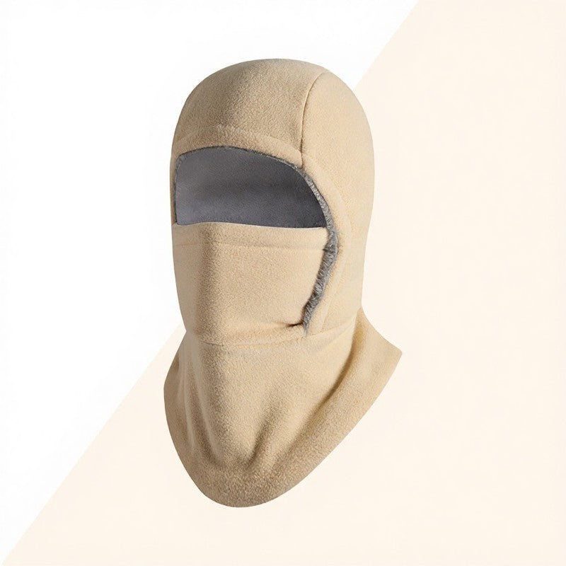 Plusock Fleece Lined Thermal Hooded Scarf - Khaki - One Size - image 10