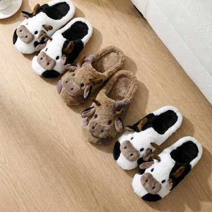 Plusock Cozy Cow Plush House Slippers - image 7