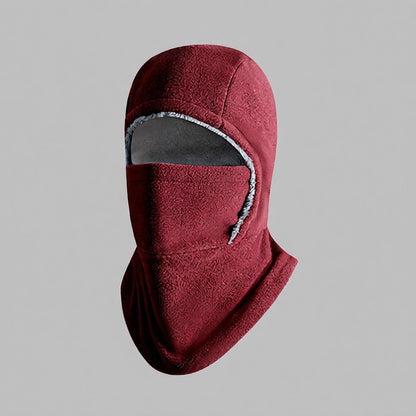 Plusock Fleece Lined Thermal Hooded Scarf - Wine - One Size - image 9