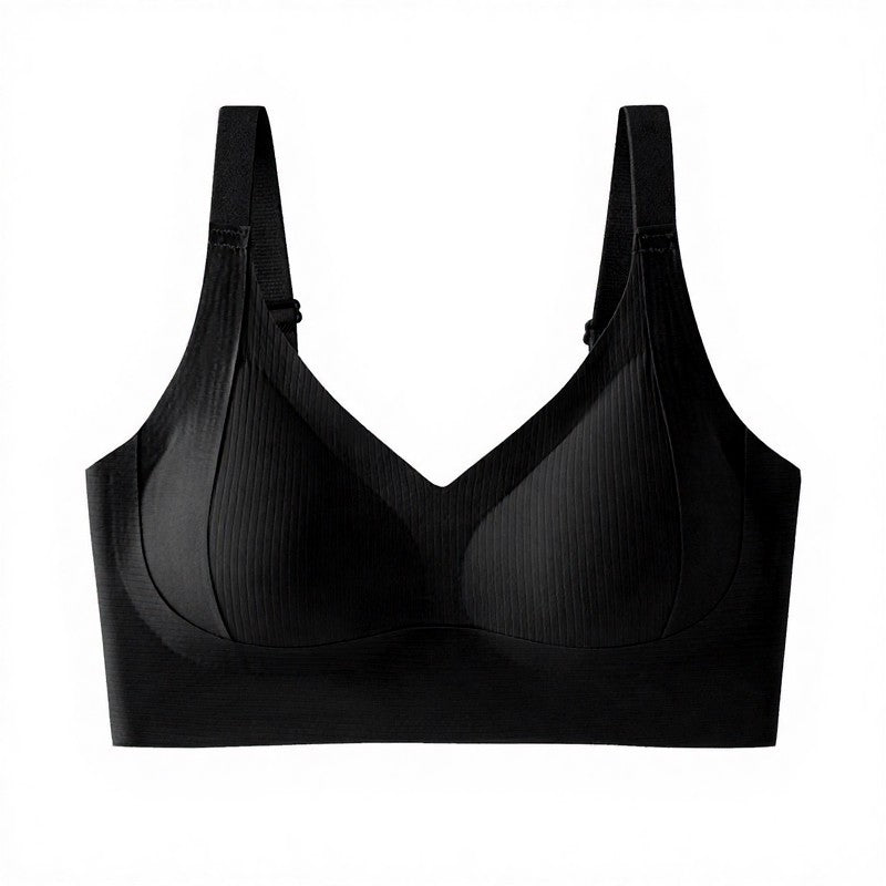 Plusock Everyday Comfort Wireless Bra - Black - 3XL - image 16
