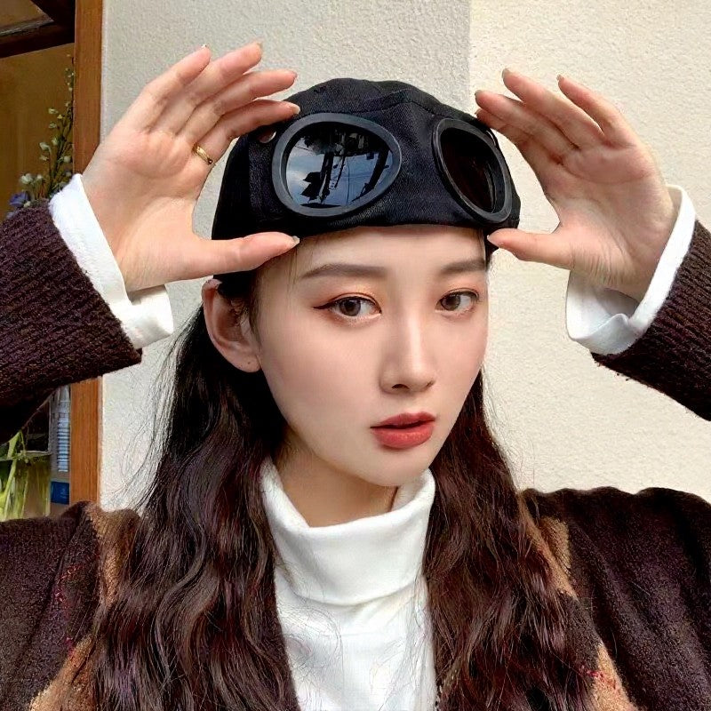 Plusock Vintage Goggle Streetwear Style Hat - image 3