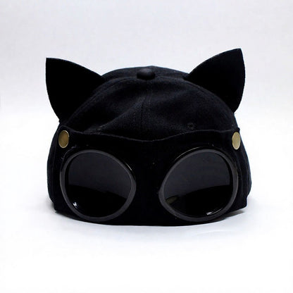 Plusock Goggle Accent Cat Ear Hat - image 4