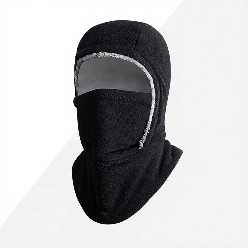Plusock Fleece Lined Thermal Hooded Scarf - Black - One Size - image 8
