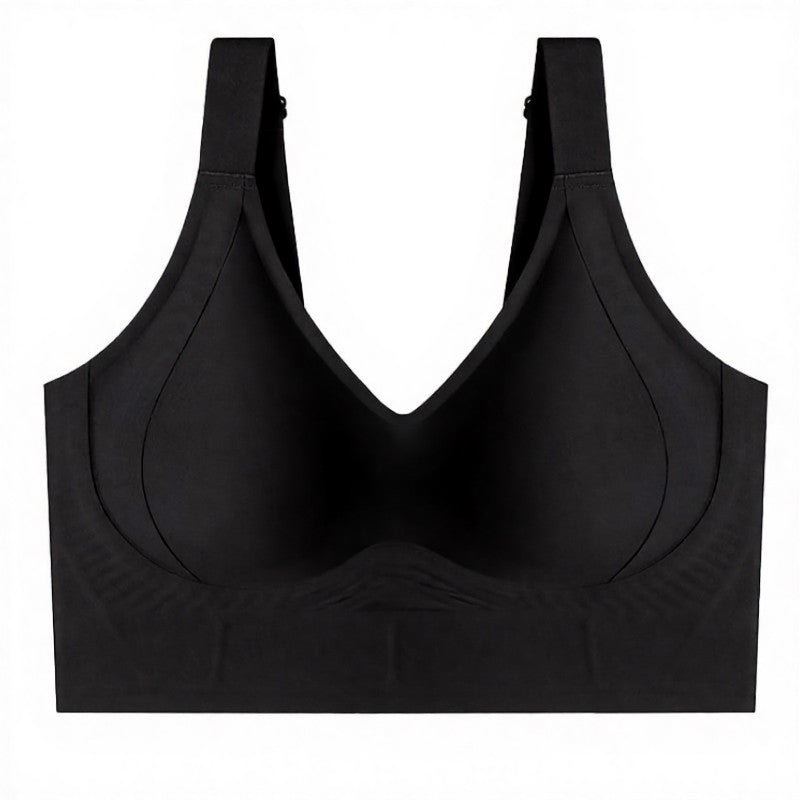 Plusock Longline Shaping Wireless Bra with 7-Row Adjustable Hooks - Black - 6XL - image 17