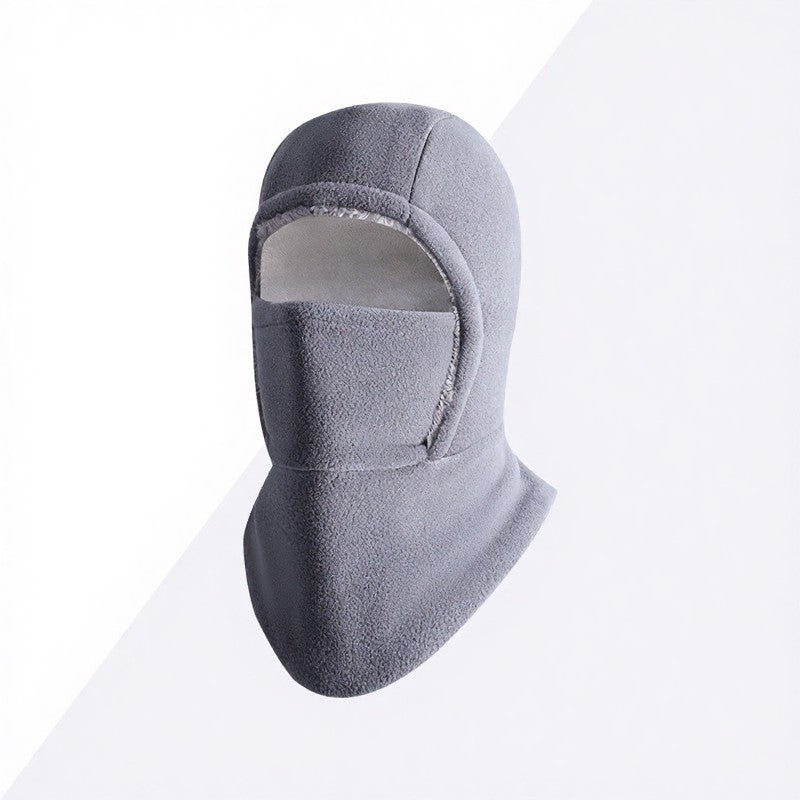 Plusock Fleece Lined Thermal Hooded Scarf - Light Gray - One Size - image 7
