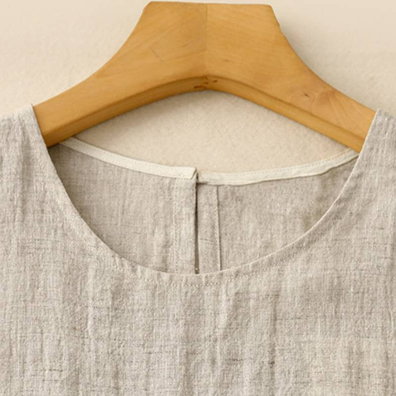 Plusock Cotton Linen Relaxed Maxi Dress - image 2