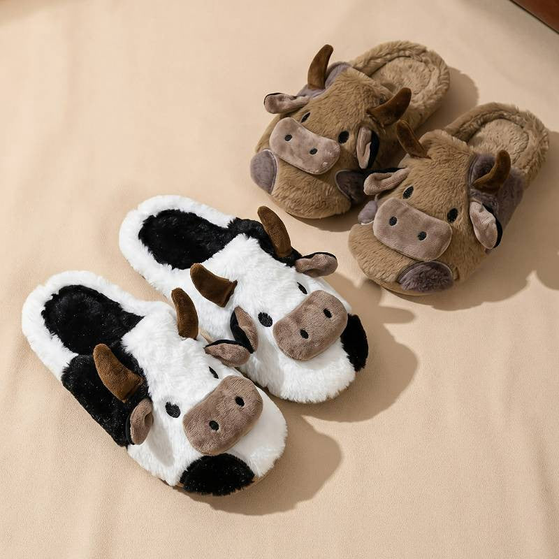 Plusock Cozy Cow Plush House Slippers - image 6