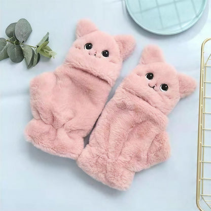 Plusock Cozy Cartoon Flip Top Gloves - image 3