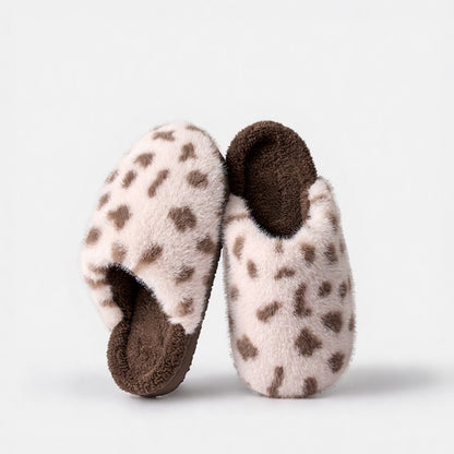 Plusock Cow Print Plush Lined Cozy Warm House Slippers - Pink - EU44-45(US9-10) - image 10